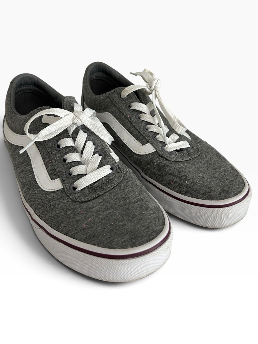 VANS | Womens Vans Ward Gray Canvas Low-Top Sneakers Size 7.5
